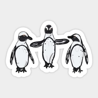 Jolly Holiday - Penguins Sticker